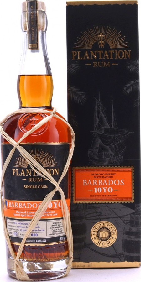 Plantation 2011 Barbados Single Cask #2 Selected by Maison Baelen Maison Demiautte Plaisir di Vin Vini Spirit and Cave du Val Chaineux 10yo 700ml 48.7%