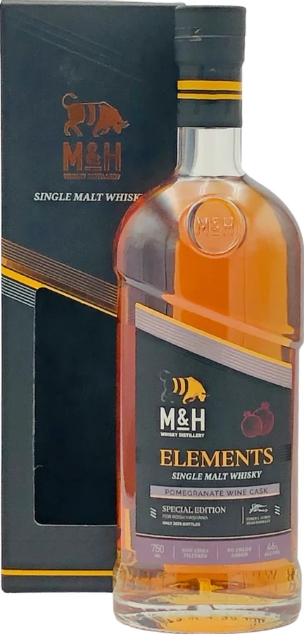 M&H Elements Pomegranate Wine Cask 46% 750ml