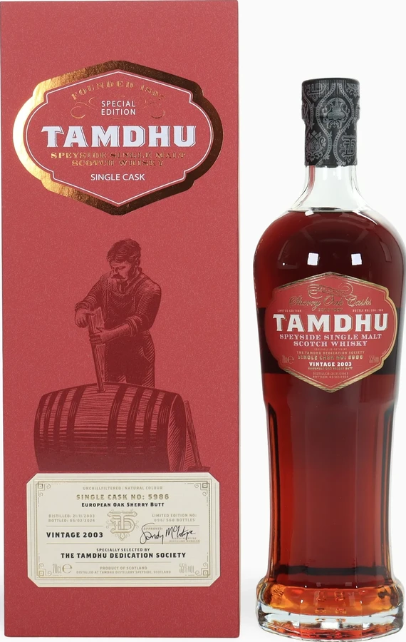 Tamdhu 2003 Single Cask Dedication Society 55% 700ml