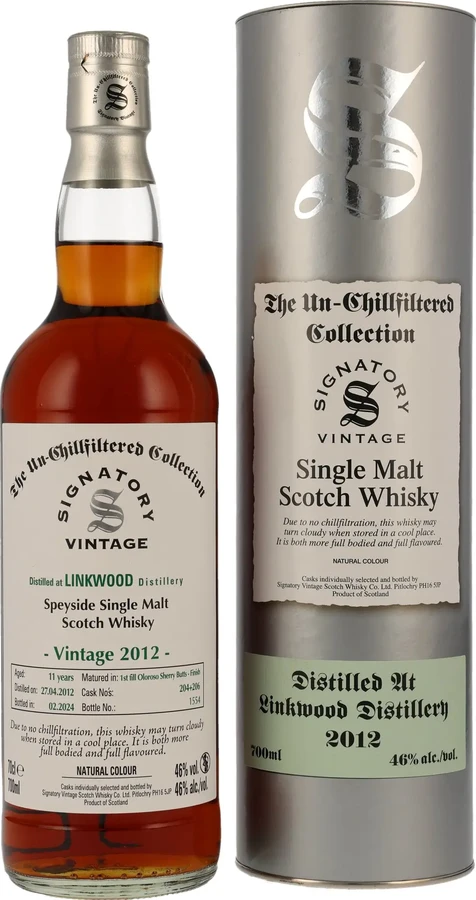 Linkwood 2012 SV The Un-Chillfiltered Collection 46% 700ml