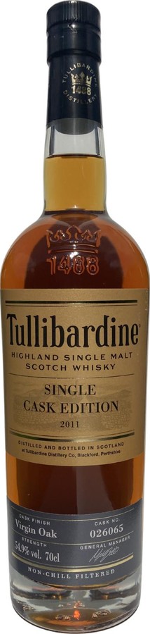 Tullibardine 2011 Single Cask 54.9% 700ml