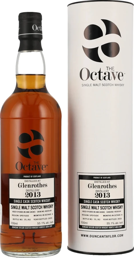 Glenrothes 2013 DT The Octave Oak Cask Octave 55.1% 700ml