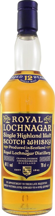 Royal Lochnagar 12yo Single Highland Malt Scotch Whisky 40% 700ml