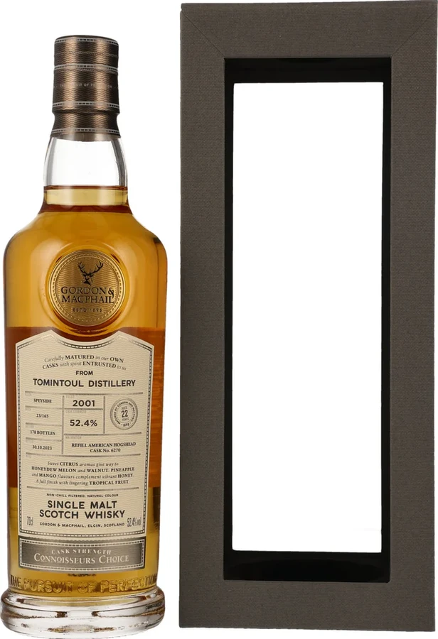 Tomintoul 2001 GM Connoisseurs Choice Cask Strength 52.4% 700ml