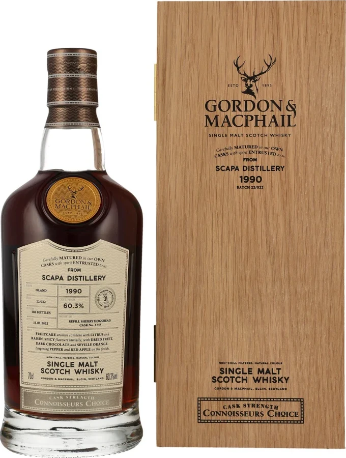 Scapa 1990 GM Connoisseurs Choice Cask Strength 60.3% 700ml