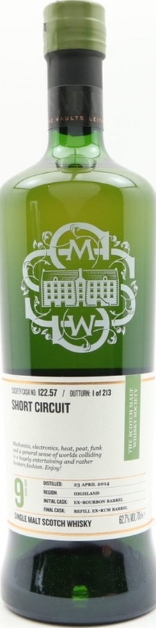 Croftengea 2014 SMWS 122.57 Short circuit Refill Ex-Trinidad Rum Barrel Finish 62.7% 700ml