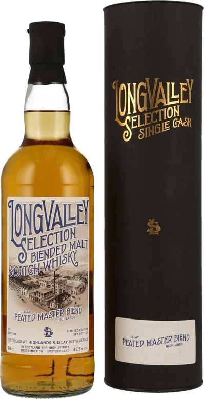 Blended Malt Scotch Whisky Peated Master Blend HSD Longvalley Selection 47.5% 700ml