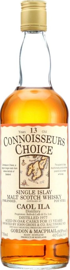 Caol Ila 1977 GM Connoisseurs Choice Oak Cask John Gross & Co. Baltimore Md 40% 750ml