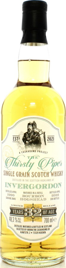 Invergordon 1990 TCaH The Thirsty Piper 48.3% 700ml