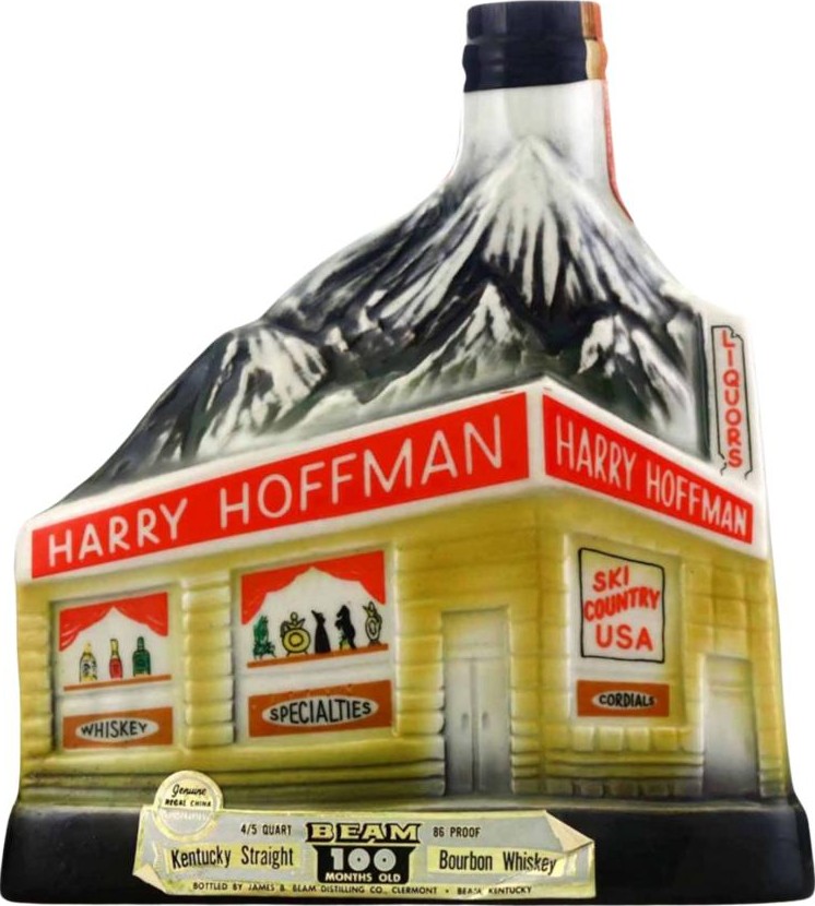 Jim Beam Beam 100 Month Old Harry Hoffman Ski Country Decan Beam Old Historic Decanter Old Historic Decanter 43% 757ml