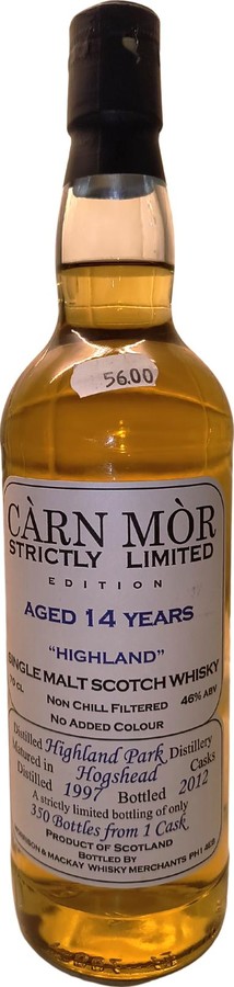 Highland Park 1997 MMcK Carn Mor Strictly Limited Edition 46% 700ml