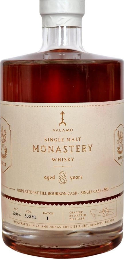 Valamo Monastery Whisky Single Cask Batch #1 Finnish Whisky Day 2024 50% 500ml