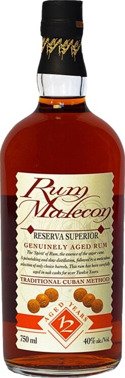 Malecon Reserva Superior 12yo 40% 750ml