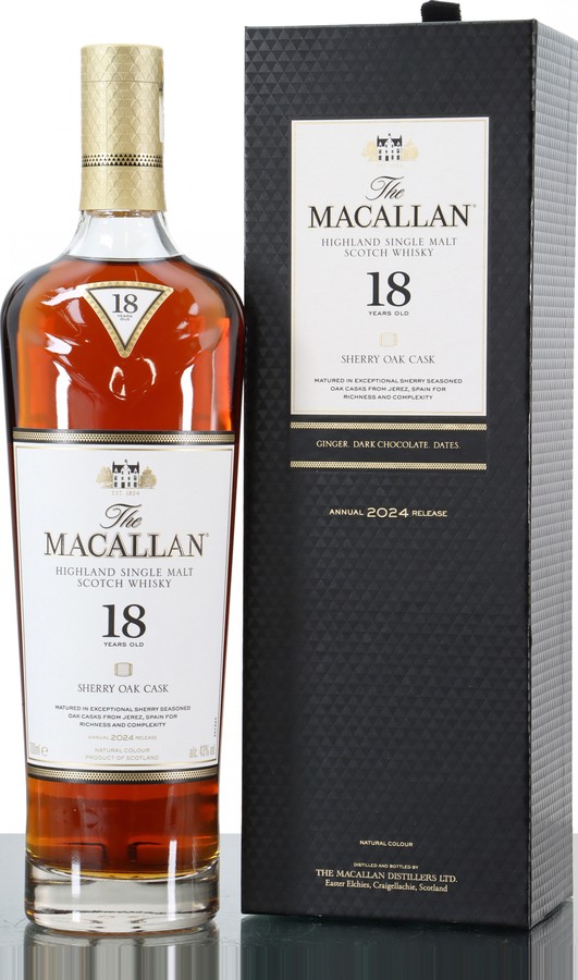 Macallan 18yo Sherry Oak Cask 2024 Release 43% 700ml