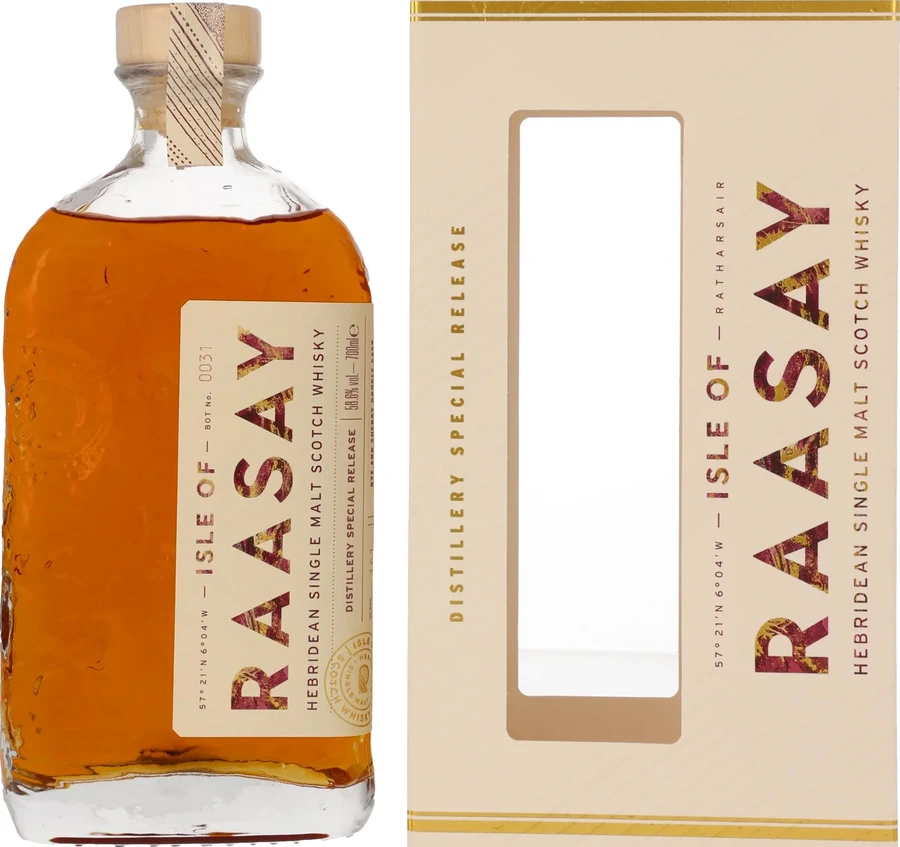 Raasay Rye and Sherry Double Cask Distillery Special Release Ex-Rye Oloroso & PX Sherry Quarter Finish 58.6% 700ml