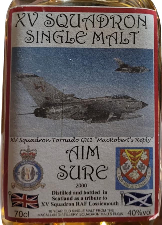 Macallan 2000 SqM XV Squadron Single Malt Tribute to XV Squadron RAF Lossiemouth 40% 700ml