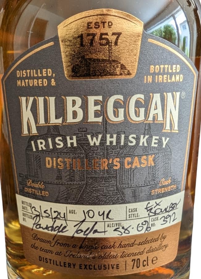 Kilbeggan 10yo Distiller's Cask Distillery Exclusive 58.6% 700ml