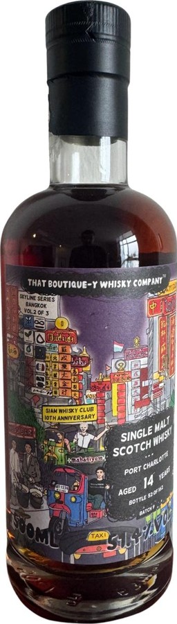 Port Charlotte Batch 9 TBWC Skyline Series: Bangkok 2 of 3 Siam Whisky Club 10th Anniversary 51.4% 500ml