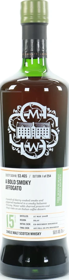 Caol Ila 2008 SMWS 53.465 A bold smoky affogato 1st Fill Ex-PX Sherry Hogshead Finish 56.9% 700ml