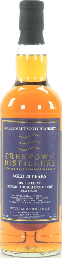 Bruichladdich 2003 WhB Creetown Distillers 55.5% 700ml