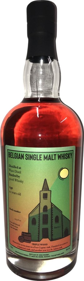 Wave Distil 10yo 3W Belgian single malt whisky 55.3% 700ml