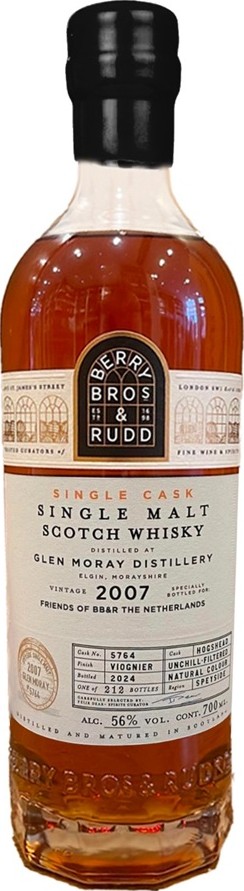 Glen Moray 2007 BR Friends of BB&R The Netherlands 56% 700ml