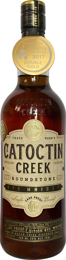 Catoctin Creek Rye Whisky Single Barrel Cask Proof Edition New American Oak 58% 700ml