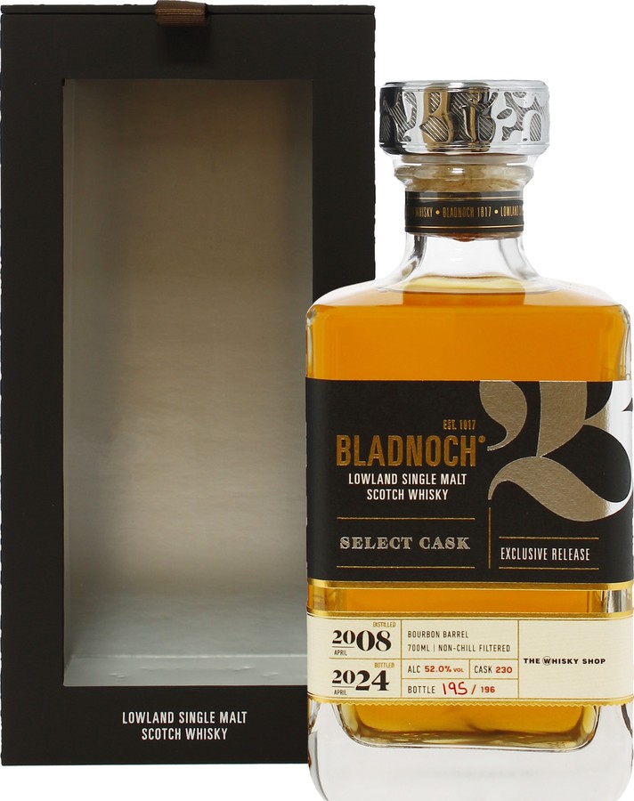 Bladnoch 2008 Exclusive Release The Whisky Shop 52% 700ml