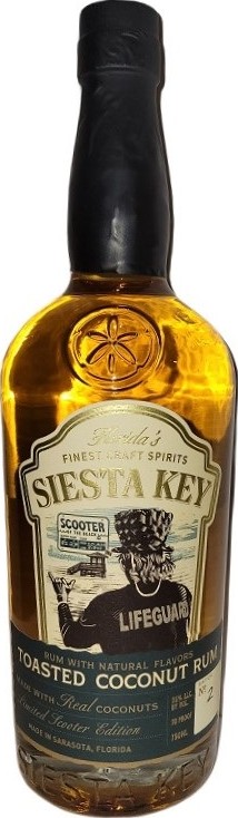 Siesta Key Scooter of the Beach Lifeguard Toasted Coconut 35% 750ml