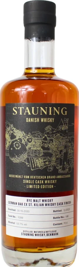 Stauning 2019 Limited Edition Ex St.Kilian Whisky Cask Finish Kirsch Import 53.7% 700ml