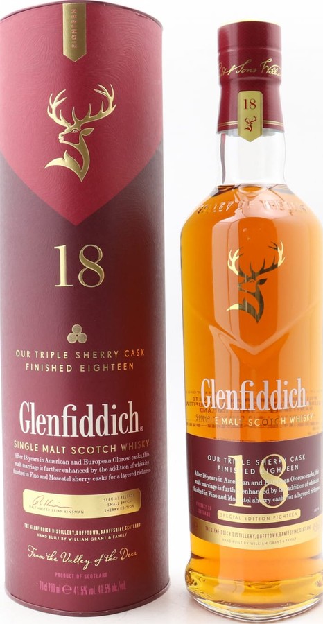 Glenfiddich 18yo Triple sherry cask Sherry 41.5% 700ml