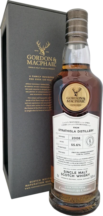 Strathisla 2008 GM Connoisseurs Choice Cask Strength 55.6% 700ml