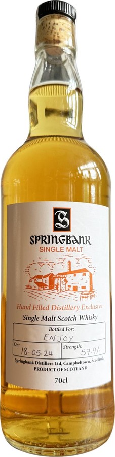 Springbank Hand Filled Distillery Exclusive 57.9% 700ml