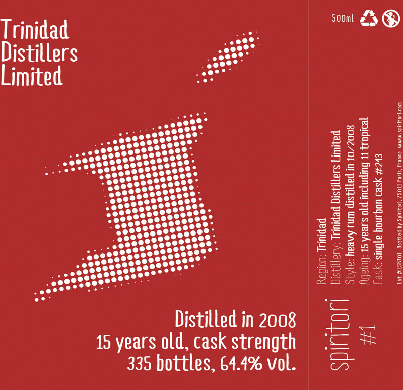 Spiritori 2008 TDL Trinidad 15yo 64.4% 500ml