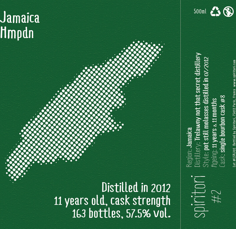 Spiritori 2012 Hampden Jamaica 11yo 57.5% 500ml