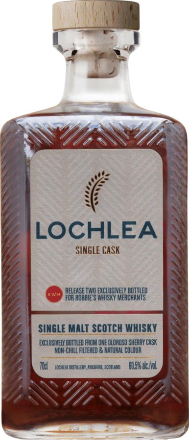 Lochlea 2020 Single Cask Robbie's Whisky Merchants 60.5% 700ml