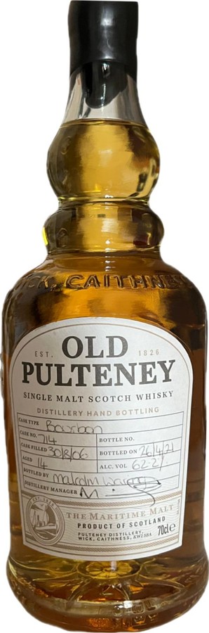 Old Pulteney 2006 Distillery Hand Bottling 62.2% 700ml