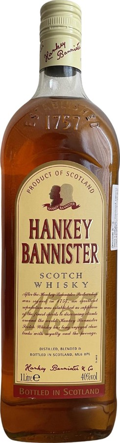 Hankey Bannister Scotch Whisky Travel retail 40% 1000ml