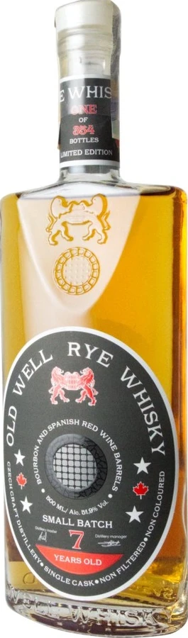 Old Well 2017 Rye Whisky 51.9% 500ml