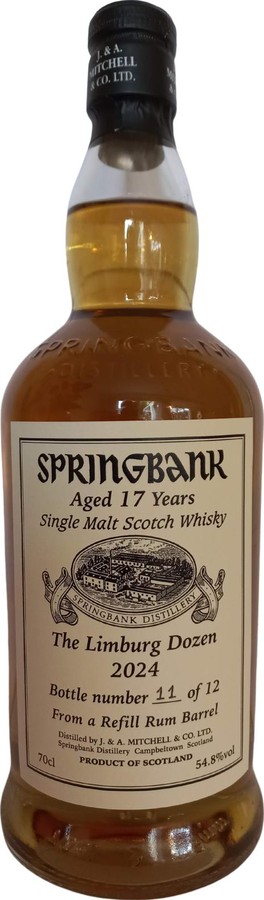 Springbank 17yo The Limburg Dozen Springbank Dinner Whisky Fair Limburg 2024 54.8% 700ml