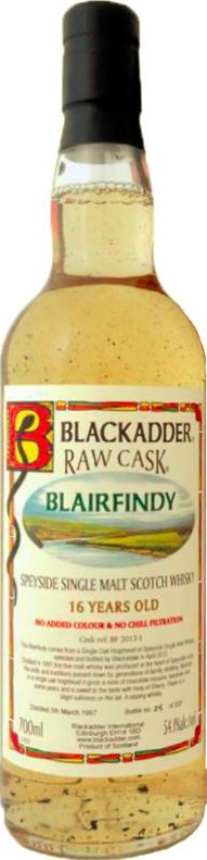 Blairfindy 1997 BA Raw Cask 54.1% 700ml