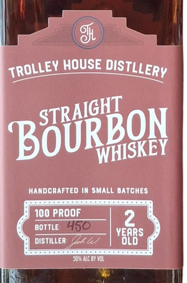 Trolley House Distillery 2yo Straight Bourbon Whisky 50% 750ml