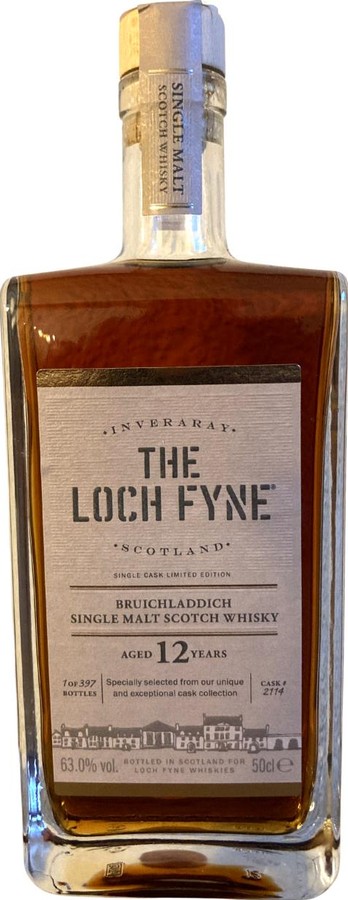 Bruichladdich 12yo LF Single Cask Limited Edition 63% 500ml