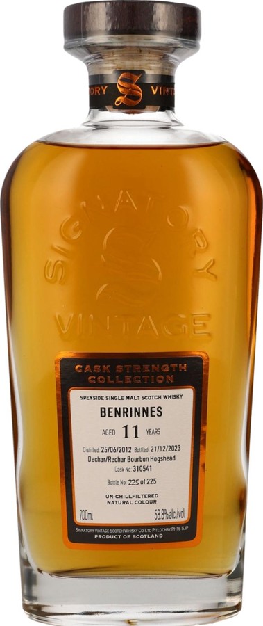 Benrinnes 2012 SV Cask Strength Collection 58.8% 700ml