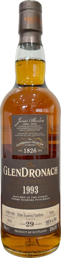 Glendronach 1993 Cask Bottling 52.4% 700ml