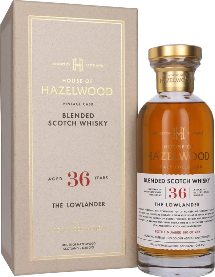 House of Hazelwood 36yo The Legacy Collection The Lowlander 45.9% 700ml