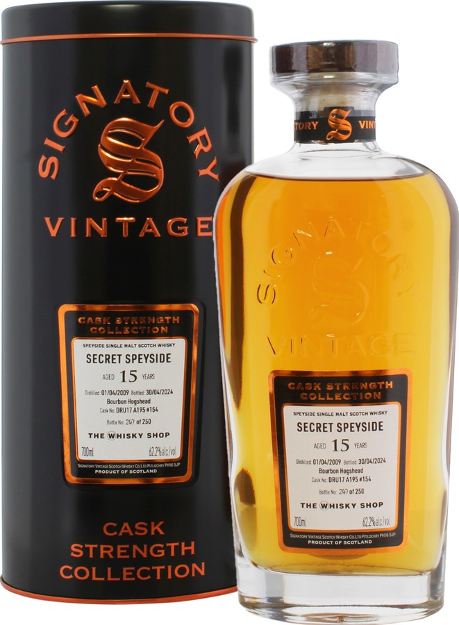 Secret Speyside 2009 SV Cask Strength Collection The Whisky Shop 62.2% 700ml