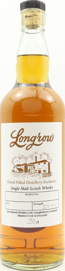 Longrow Hand Filled Distillery Exclusive 57.7% 700ml