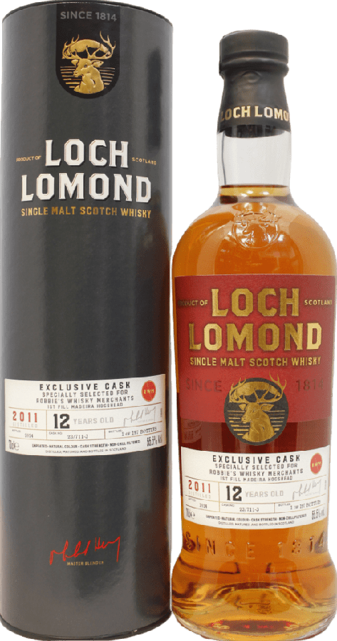 Loch Lomond 2011 Exclusive Cask Robbie's Whisky Merchants 55.5% 700ml