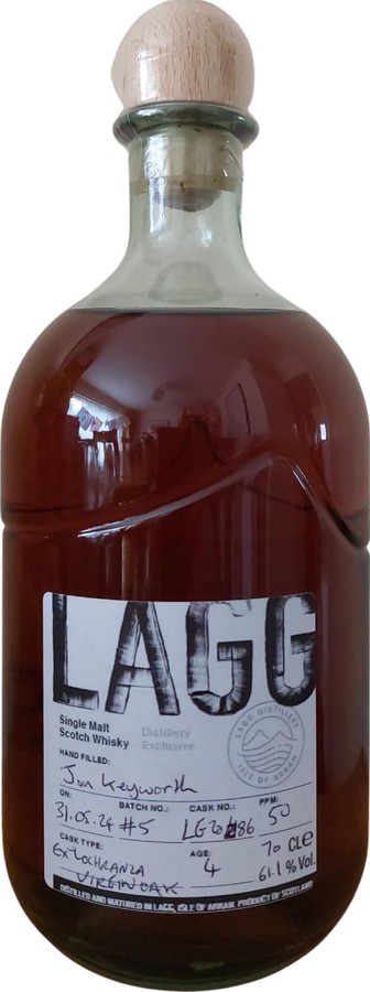 Lagg 2019 Distillery Exclusive Handfilled 61.1% 700ml